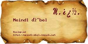 Meindl Ábel névjegykártya